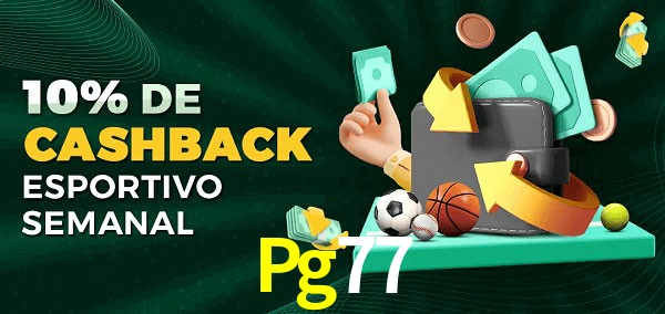 10% de bônus de cashback na Pg77