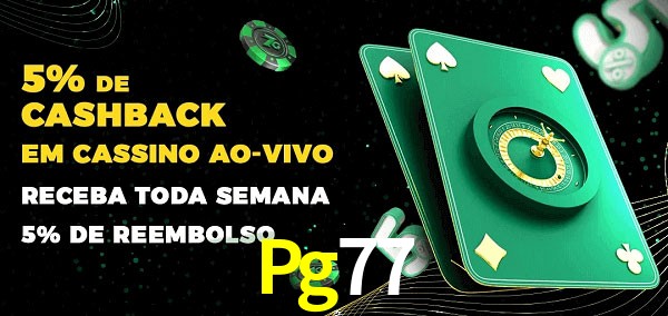 Promoções do cassino ao Vivo Pg77